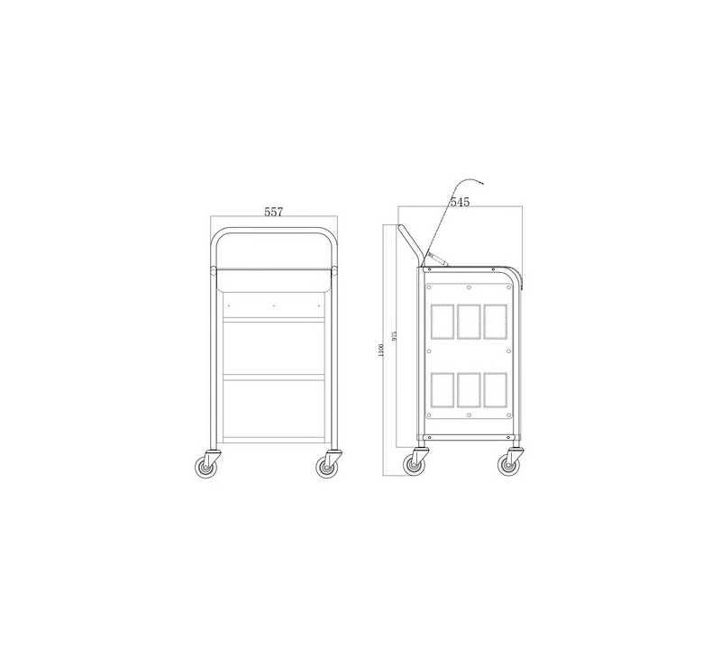 veloce-housekeeping-aluminium-trolley-diagram